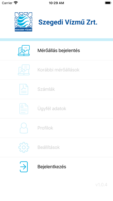 Szegedi Vízmű Ügyfélszolgálat Screenshot