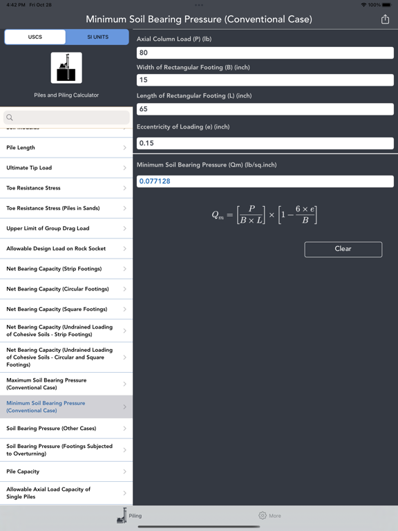 Pile and Piling Calculator screenshot 4