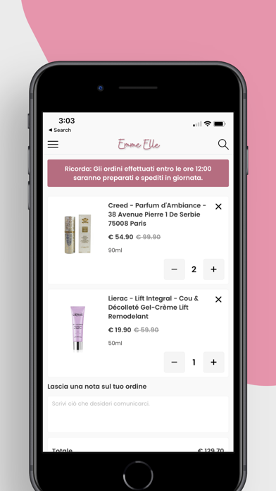 Emme Elle Profumerie Screenshot