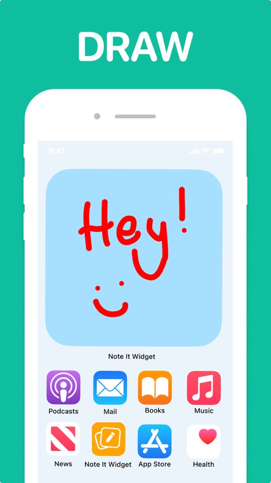 #1. Drawing Widget - Note Widgets (iOS) Podle: APPWINGS Ltd