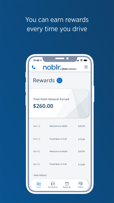 USAA Pay As You Drive by Noblr Screenshot