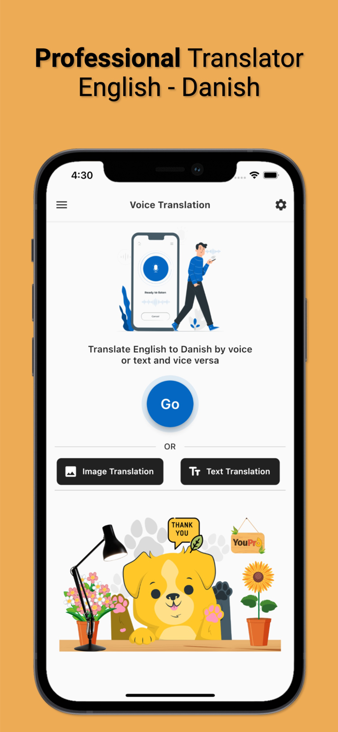 English to Danish App