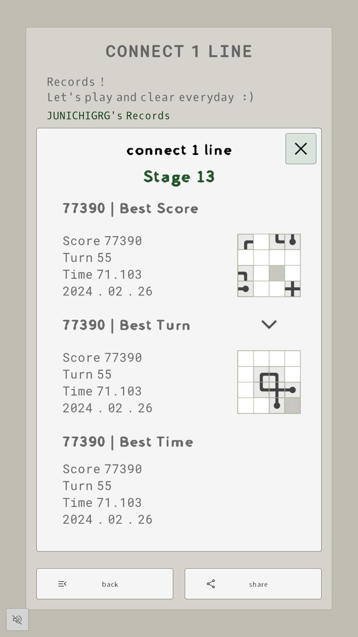 Connect 1 Line - GRG Puzzle