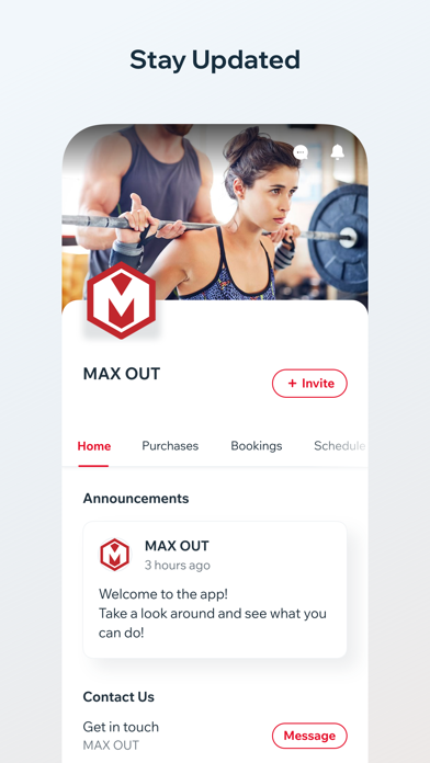 MAX OUT Fitness Screenshot