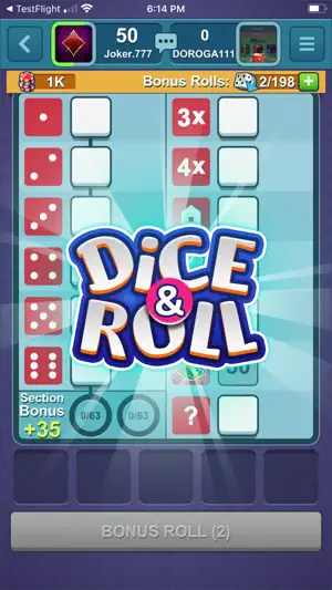 Dice-n-Roll online Yatzy screenshot 1