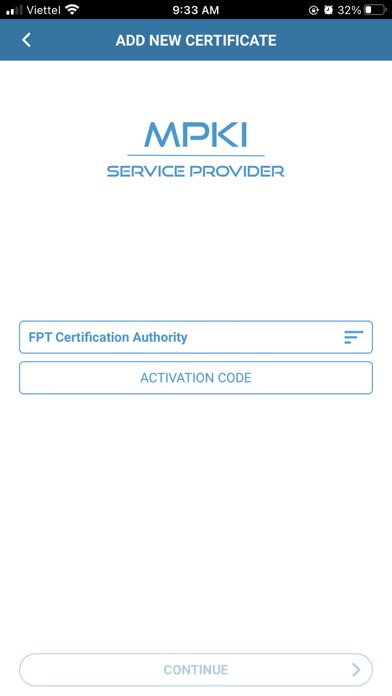 FPT-CA MPKI Screenshot