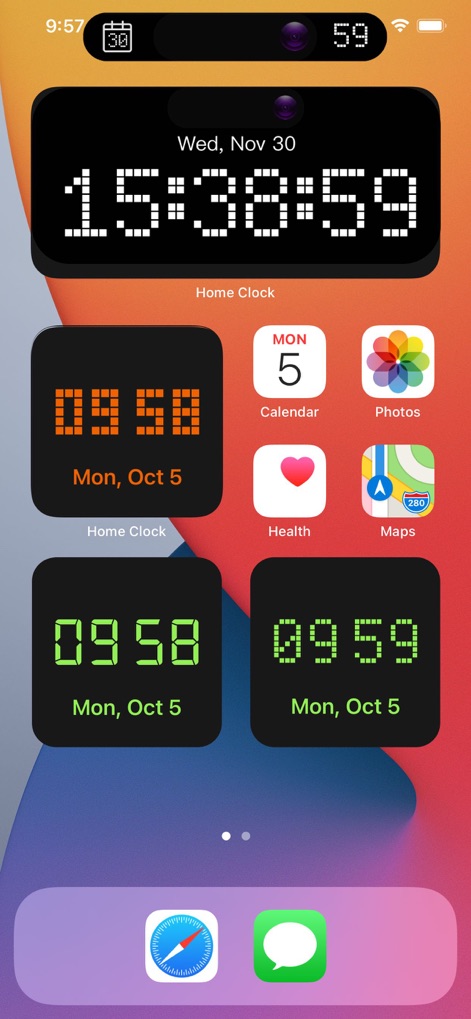 Standby Clock - on Lock Screen - Productivity App | MWM
