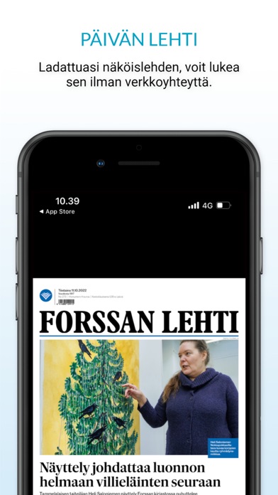 Forssan Lehti, päivän lehti Screenshot