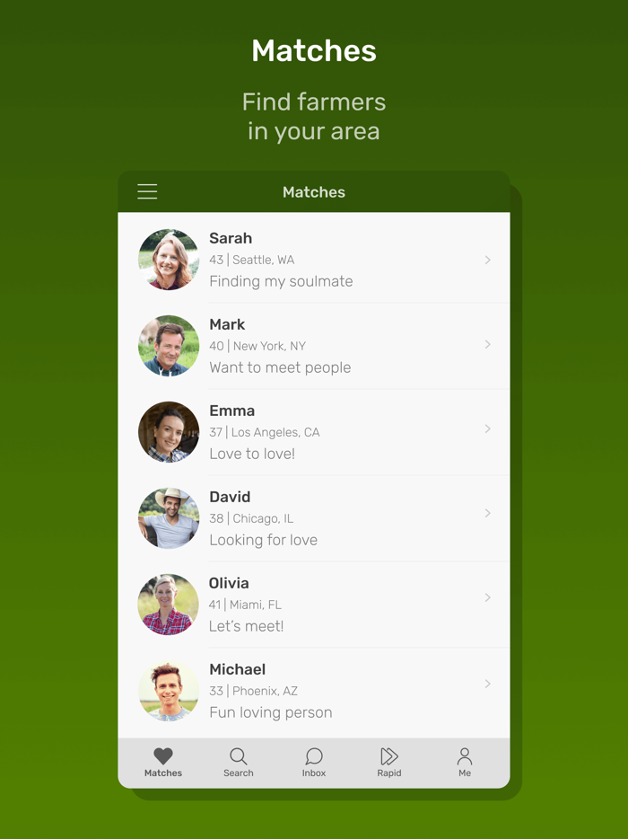 Farmers Dating Site App