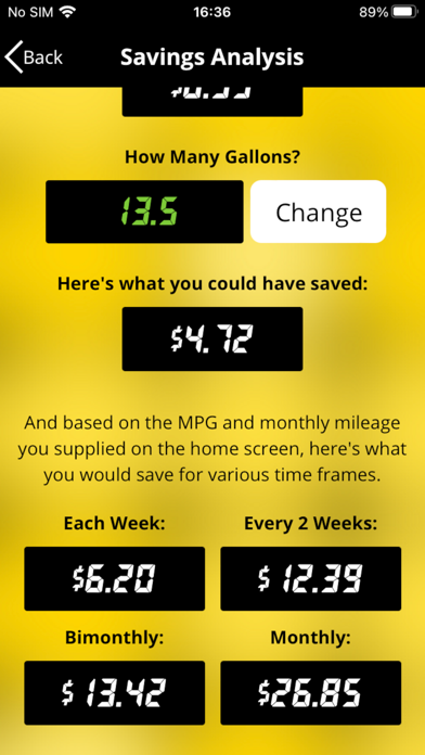 FuelAdvisor 2 for iPhone Screenshot