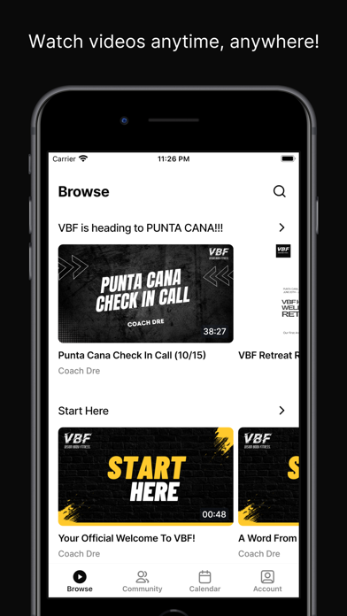 VBF by Coach Dre Screenshot