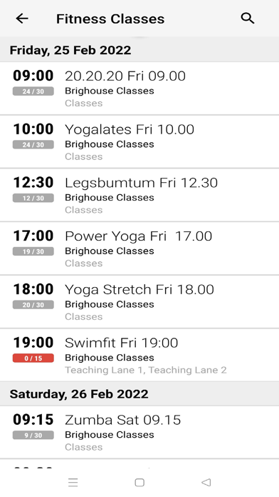 Calderdale Leisure Screenshot