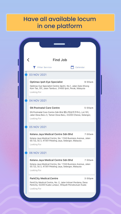 Locum Apps Staff Screenshot