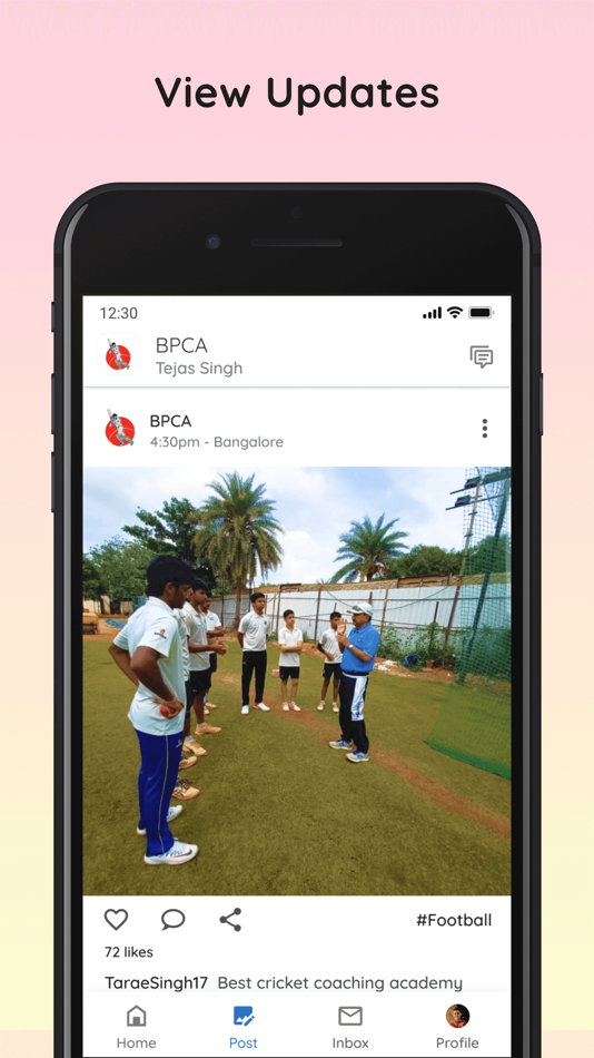#4. Brijesh Patel Cricket Academy (iOS) Av: Atzos Ventures Private Limited