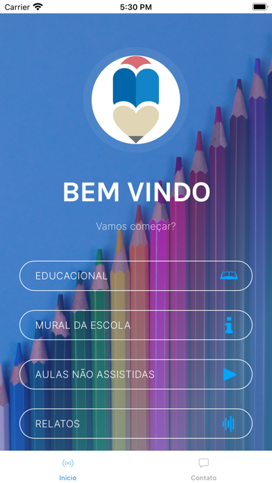 Pauta Educacional Screenshot