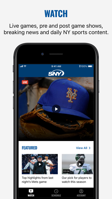 SNY: Stream Live NY Sports Screenshot
