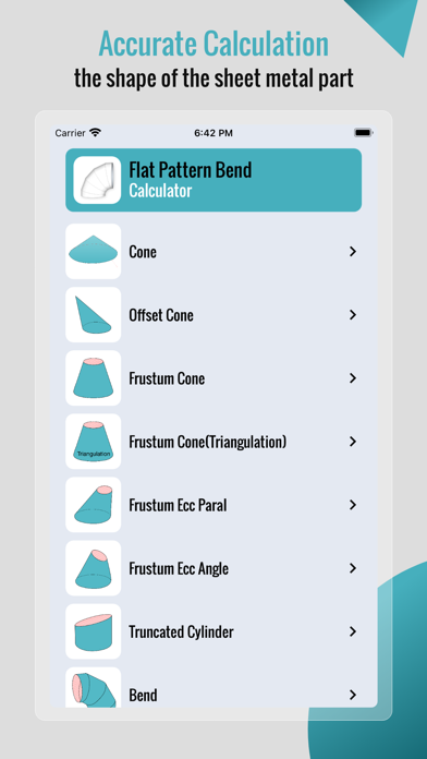 Flat Pattern Bend Calculator Screenshot