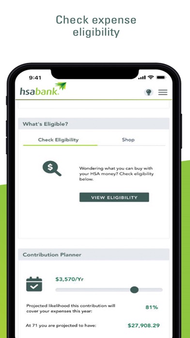 HSA Bank Screenshot