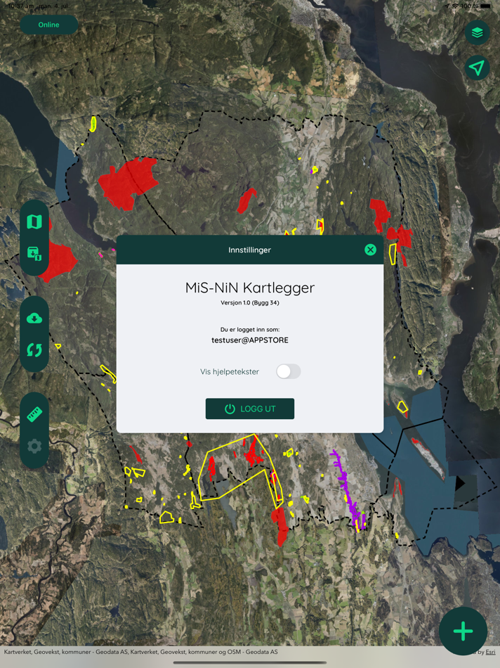 #2. MiS-NiN (iOS) Podle: Geodata AS