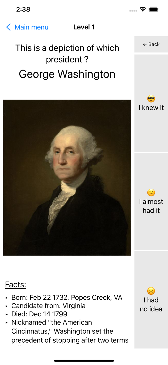 OneMileNorth POTUS Quiz