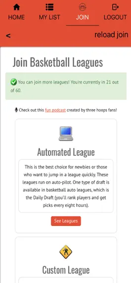 Game screenshot Basketball Sim Leagues mod apk