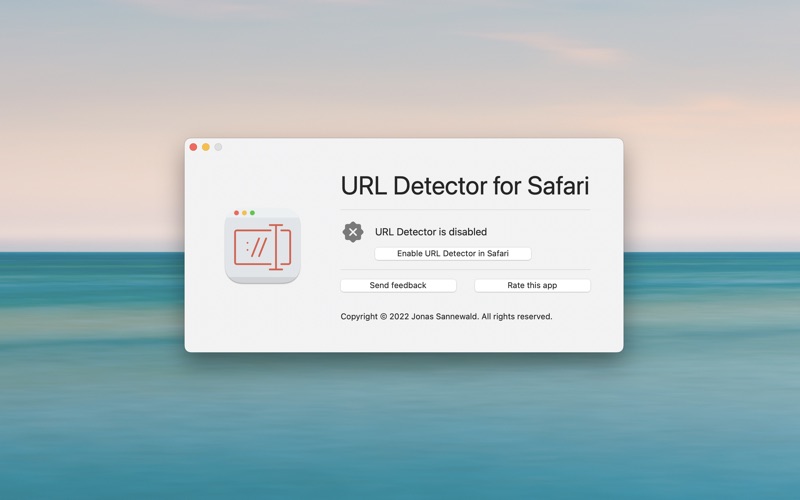 Screenshot #1 pour URL Detector for Safari