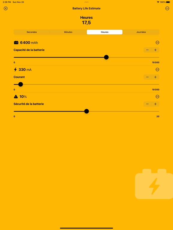 Screenshot #4 pour Battery Life Estimate