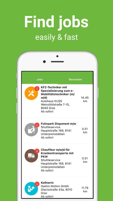 JobCheck - Jobs & Teilzeitjobs Screenshot