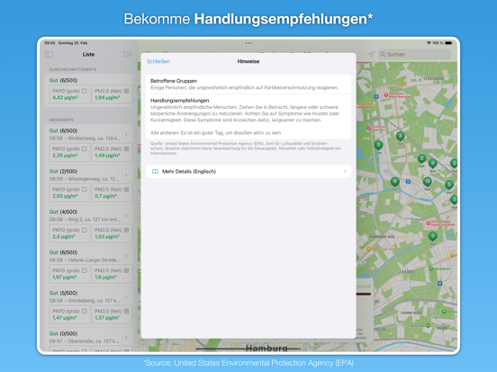 Screenshot #5 pour Breathe - Luftqualitätsmonitor