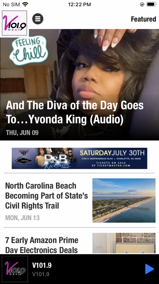 #1. V 101.9 (iOS) Podle: Beasley Broadcast Group