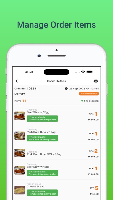 Deliverya Merchant Screenshot