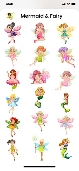 Game screenshot Fairies & Mermaid Stickers mod apk