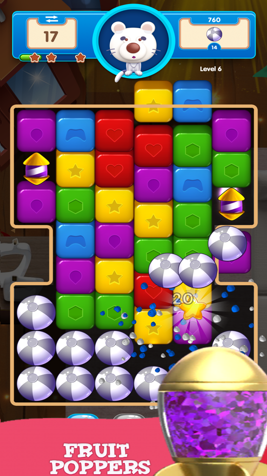 #6. Fruit Poppers Fun Puzzle Game (iOS) 由: elias sleiman