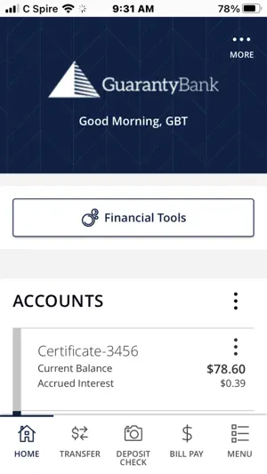 My GBT screenshot 1
