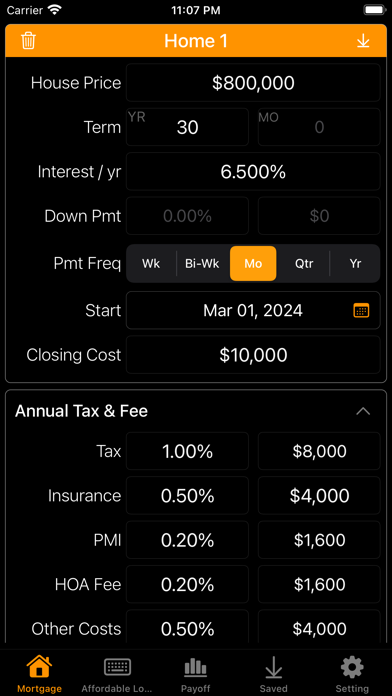 Mortgage Calculator- Home Loan Screenshot