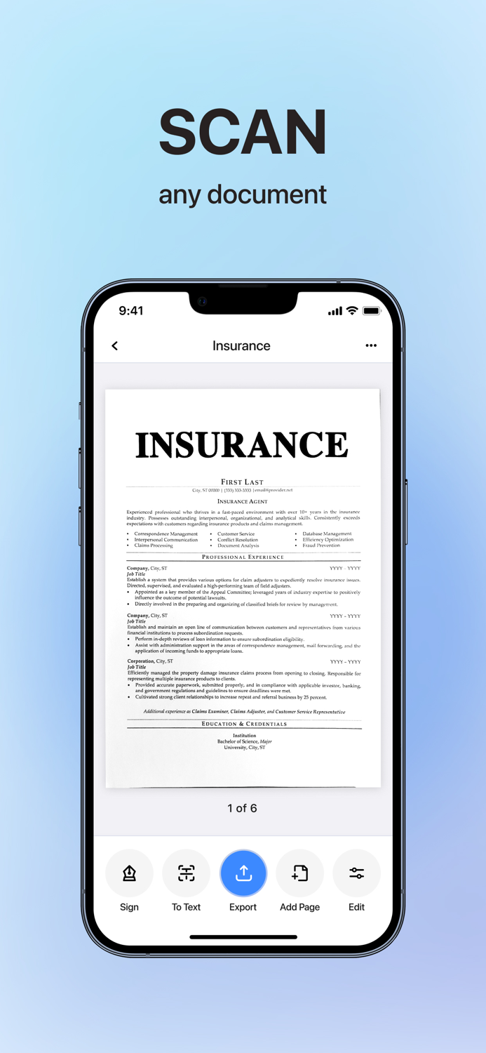 Scanner Doc Scan PDF Document