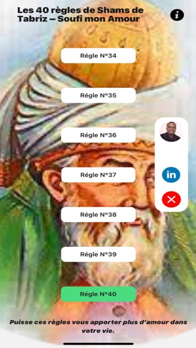 40 règles de Shams de Tabriz Screenshot