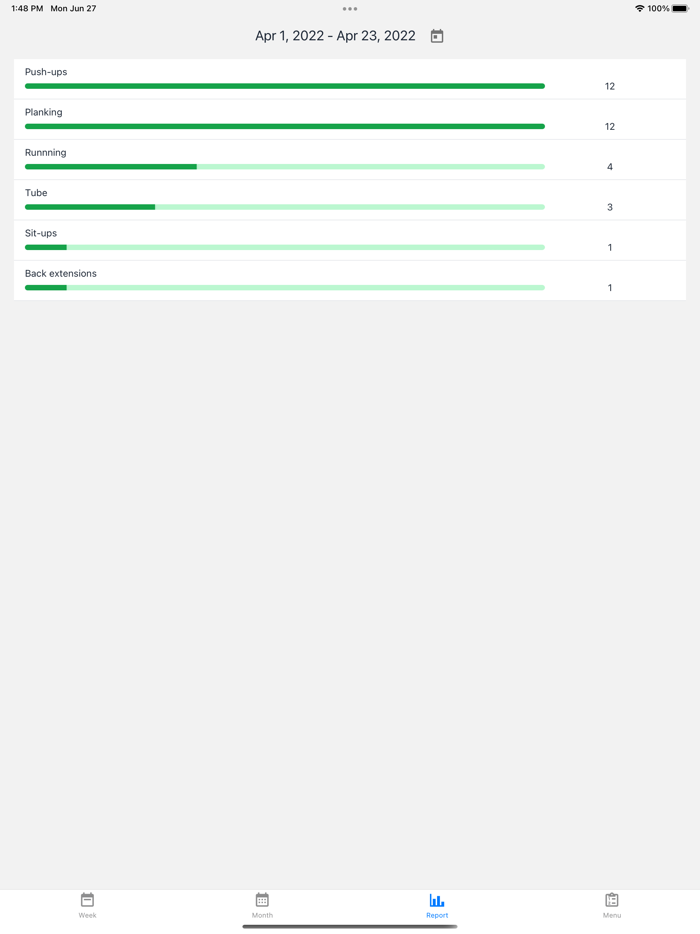 My Training Log Daily