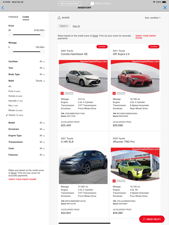 Toyota Certified Capital Plaza