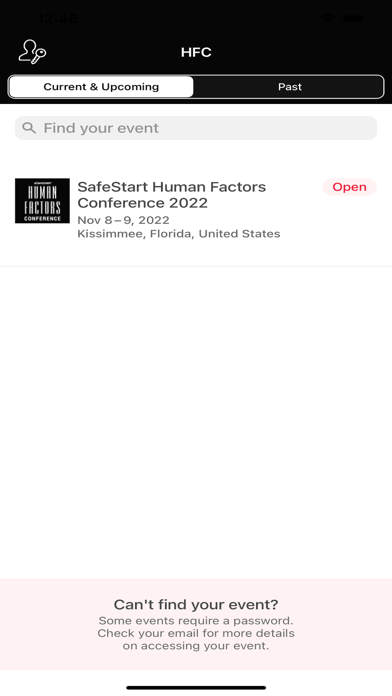 Human Factors Conference Screenshot