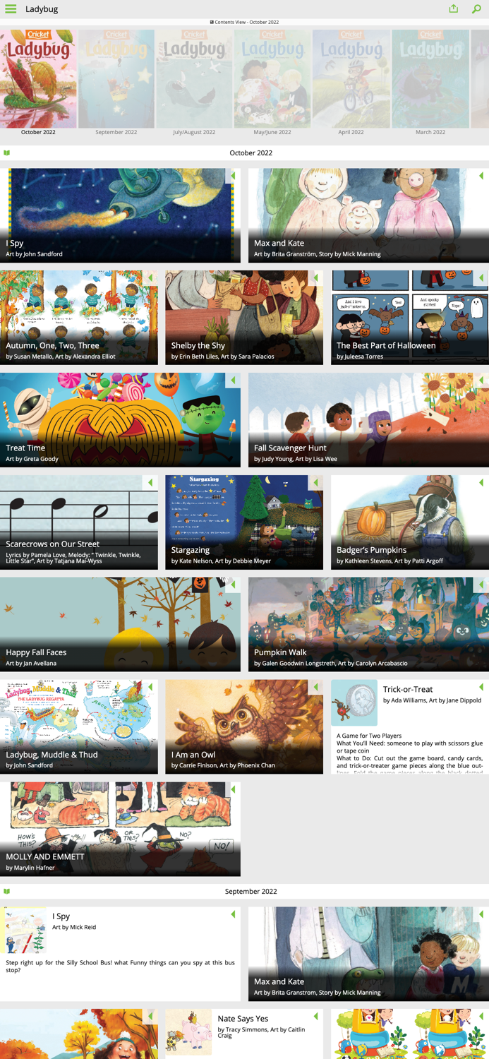 Ladybug Fun stories and songs