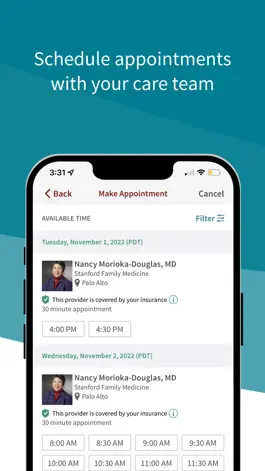 Game screenshot Stanford Health Care MyHealth apk