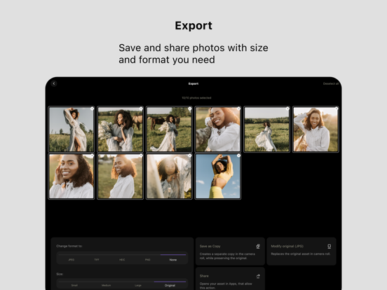 Batched - Multi Photo Editor iPad screenshot 10 - Photo & Video app