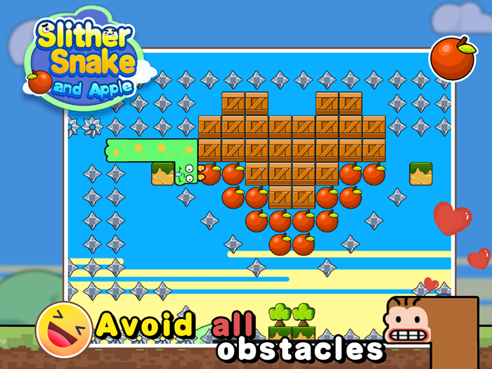 Slither Snake and Apple