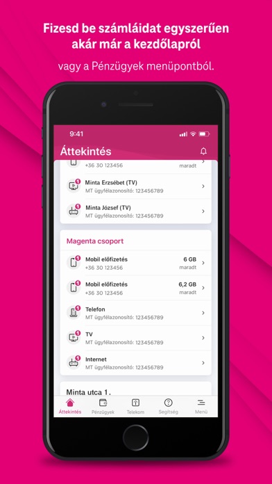 Telekom alkalmazás Screenshot