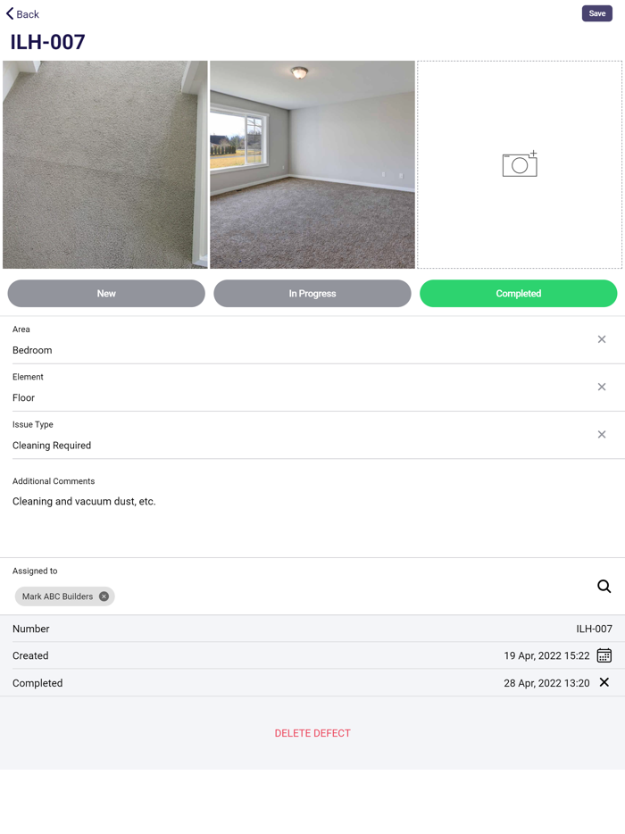 Site Defects App - DefectWise