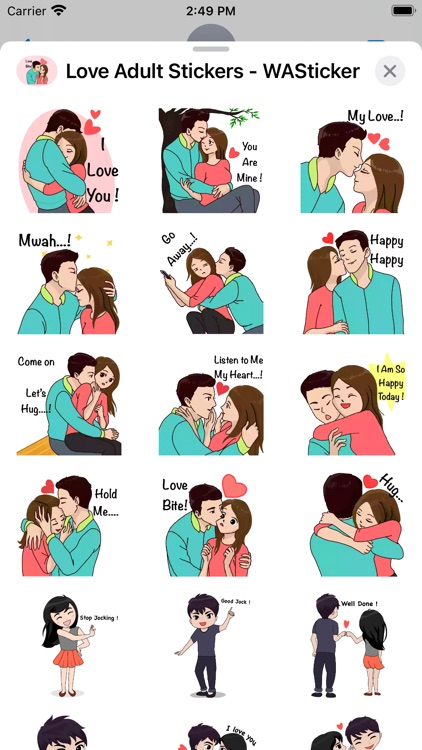 Love Adult Sticker - WASticker