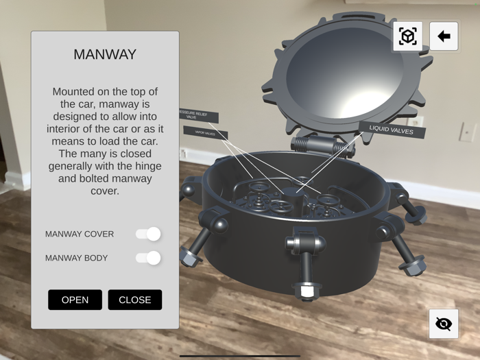 TRANSCAER AR Model Viewer