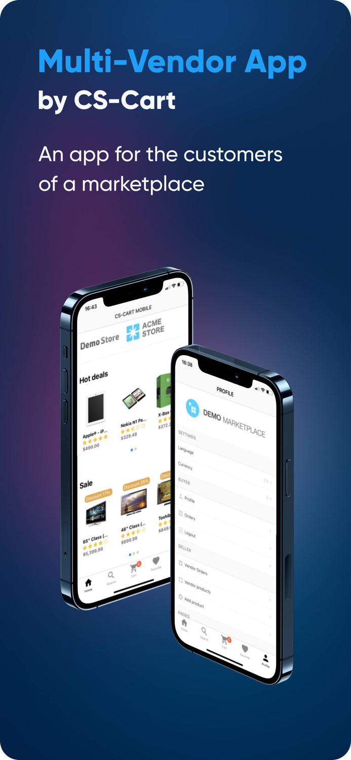 Multi-Vendor App by CS-Cart