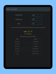 Minimal BMI Calculator ipad bilder 2